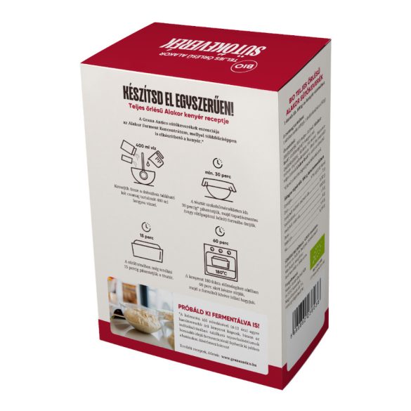 Alakor sütőkeverék, teljes őrlésű 450g BIO (Dobozos)