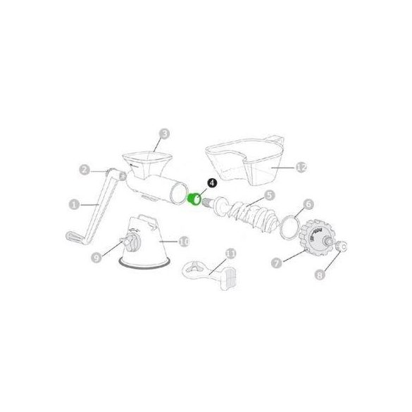 Műanyag szigetelő gyűrű hátra HJ Kézi Préshez (4)