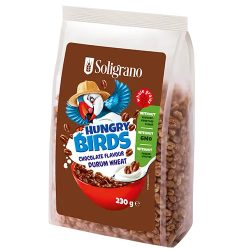 Hungry Birds puffasztott durumbúza csokis 230g 