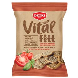   Detki Vitál Fitt teljeskiőrlésű kréker paradicsom-bazsalikom 100g