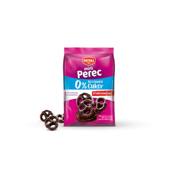 Detki mártott mini perec cukor hozzáadása nélkül édesítőszerekkel 150 g