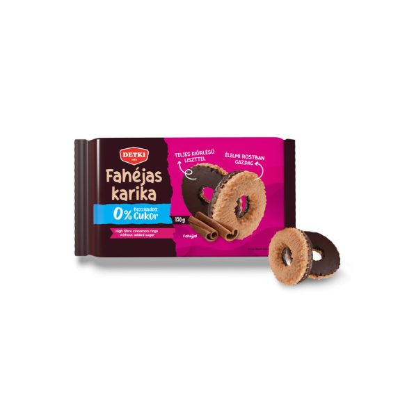 Detki fahéjas karika cukor hozzáadása nélkül édesítőszerekkel 150 g