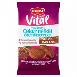 Detki cukormentes kakaós omlós keksz 180g