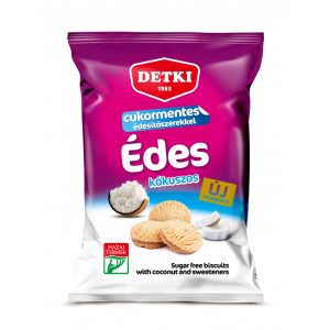 Detki cukormentes kókuszos omlós keksz 180g