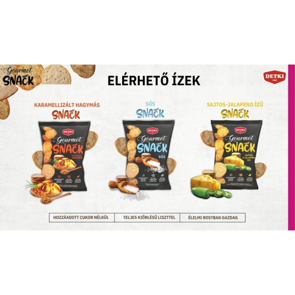 Detki Gourmet Snack sós 100g
