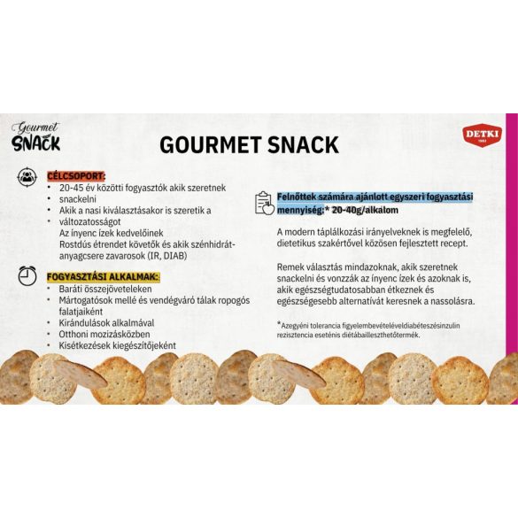 Detki Gourmet Snack Karamellizált Hagymás 100g
