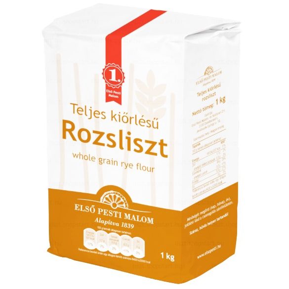 Teljes kiőrlésű rozsliszt 1kg