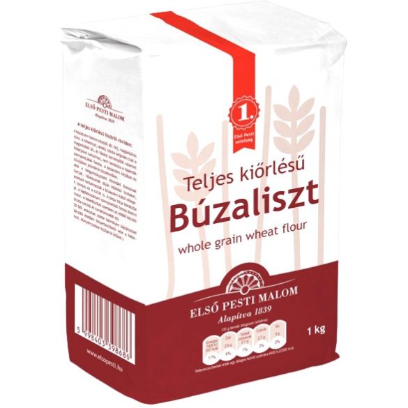 Teljes kiőrlésű búzaliszt 1kg