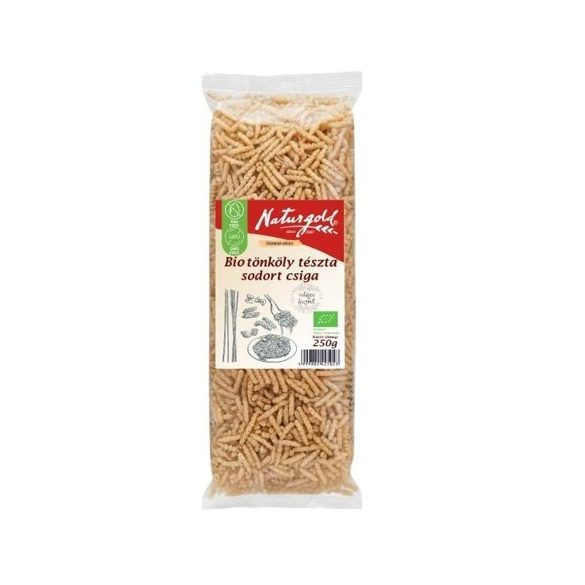 NaturGold Bio Tönköly Csigatészta 250g csomagolása