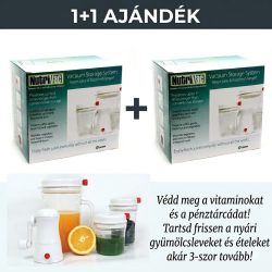   Nutri Vac Hosszanfriss vákuum ételtároló rendszer - akció - 1+1 ajandék