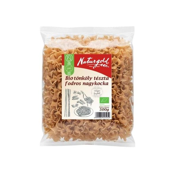 Paste din grâu spelta bio pătrățele ondulate (fodros nagykocka) 250g