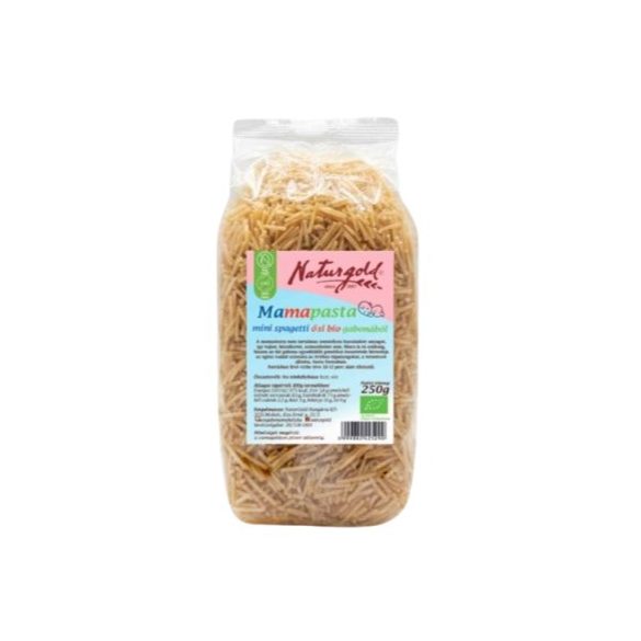 Mamapasta mini spaghete din cereale bio străvechi, 250g