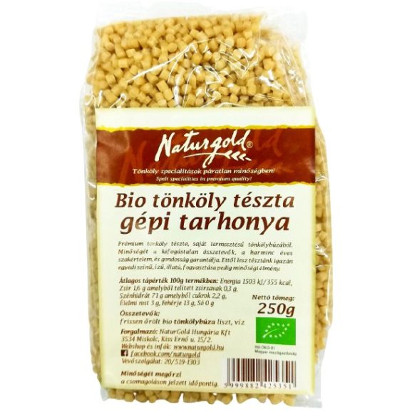 Bio tönköly tészta  gépi tarhonya 250g