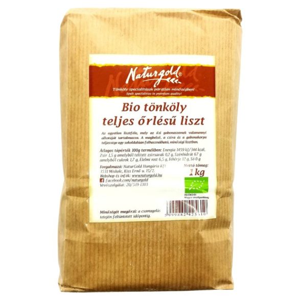 Bio tönköly teljes őrlésű liszt 1kg