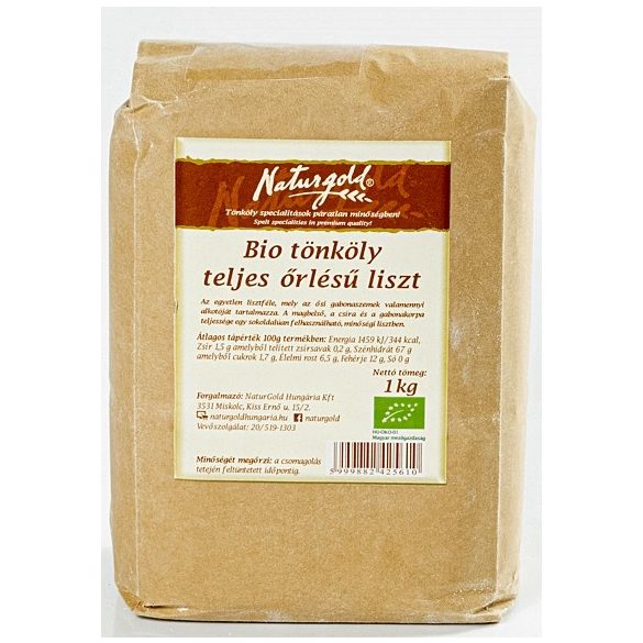 Bio tönköly teljes őrlésű liszt 1kg