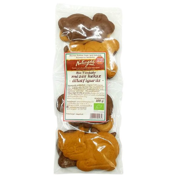 Bio tönköly mézeskalács keksz - mesés állatkák 100g 