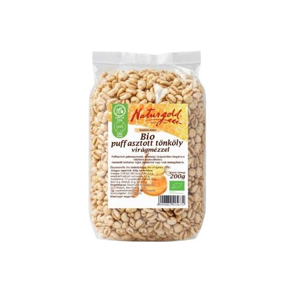 Bio puffasztott tönköly virágmézzel 200g