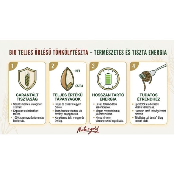 Bio tönköly tészta orsó teljes őrlésű 5kg