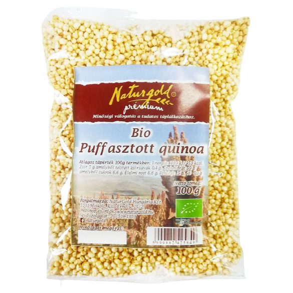 Bio puffasztott natúr quinoa 100g