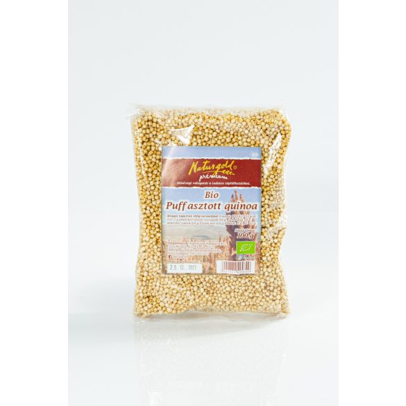 Bio puffasztott natúr quinoa 100g