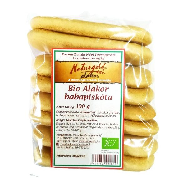 Bio alakor ősbúza babapiskóta 100g