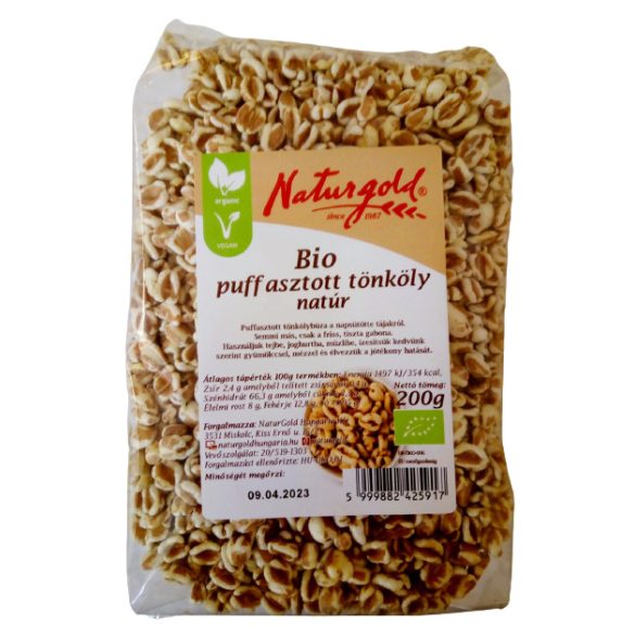 Bio puffasztott tönköly natúr 200g