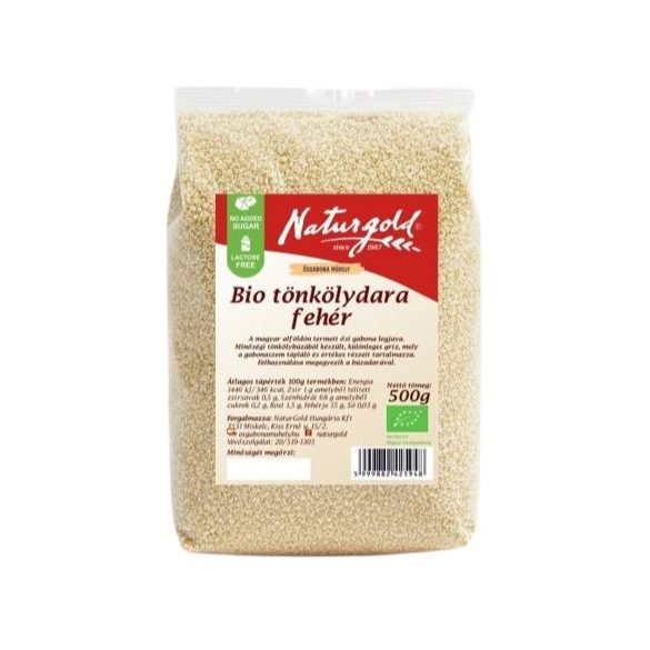 Bio tönköly dara fehér 500g