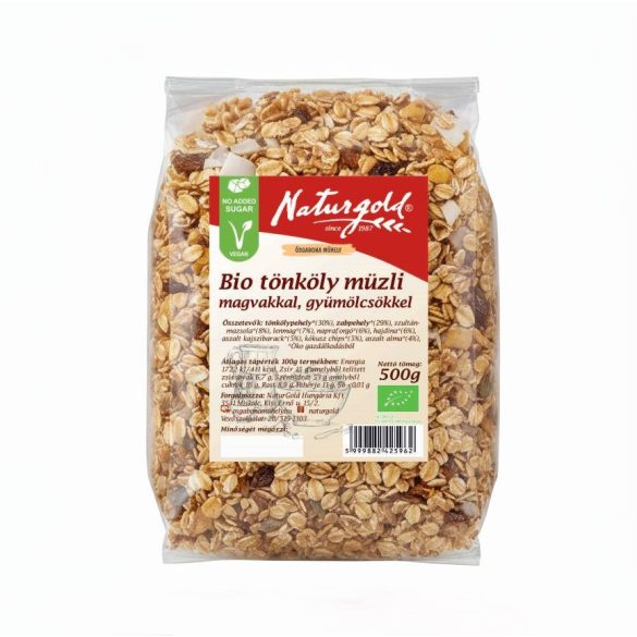 Bio tönköly müzli magvakkal, gyümölcsökkel 500g