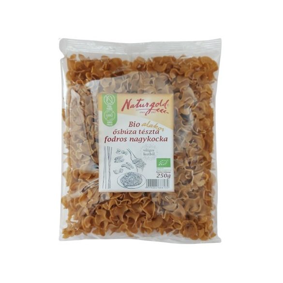 Paste făinoase din grâu antic alac bio - pătrățele mari ondulate 250g