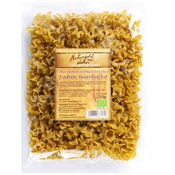 Paste făinoase din grâu antic alac bio - pătrățele mari ondulate 250g