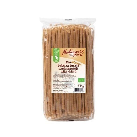 Bio alakor ősbúza tészta szélesmetélt teljes őrlésű 250g 