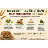 Bio alakor ősbúza tészta szélesmetélt teljes őrlésű 250g 