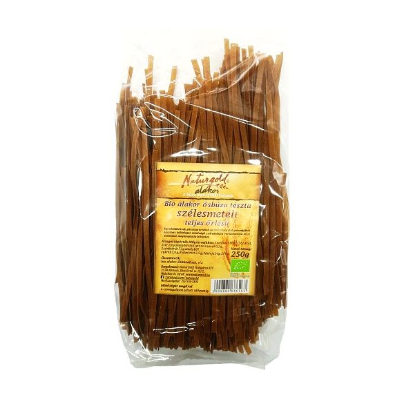 Bio alakor ősbúza tészta szélesmetélt teljes őrlésű 250g 