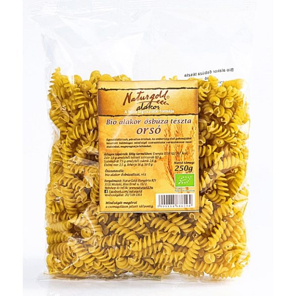 Paste făinoase din grâu antic alac bio - fusilli (spirale) 250g