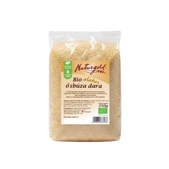 Bio alakor ősbúza fehér dara 250g