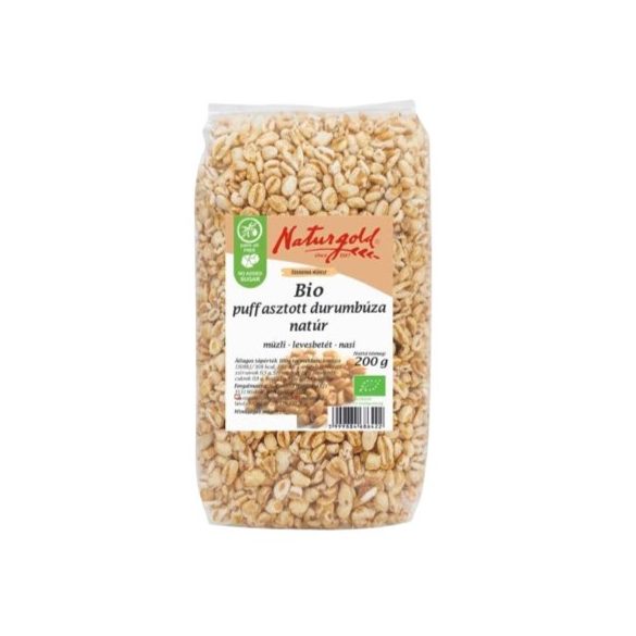 Bio puffasztott durum natúr 200g