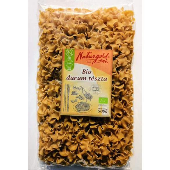 Bio durum tészta fodros nagykocka 500g