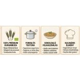 Paste făinoase bio din grâu dur, pătrățele ondulate, 500g