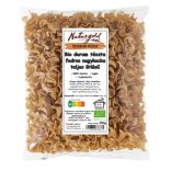 Bio durum tészta fodros nagykocka teljes őrlésű 250g 