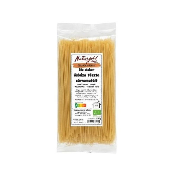 Bio alakor ősbúza tészta cérnametélt 250g
