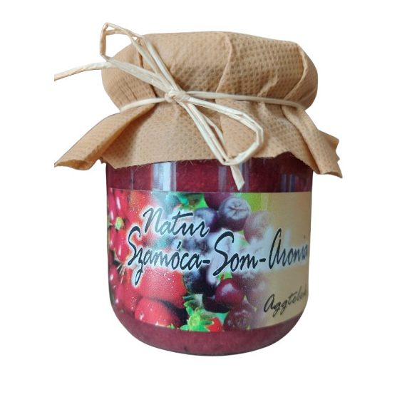 Natúr Szamóca-Som-Arónia lekvár 200g